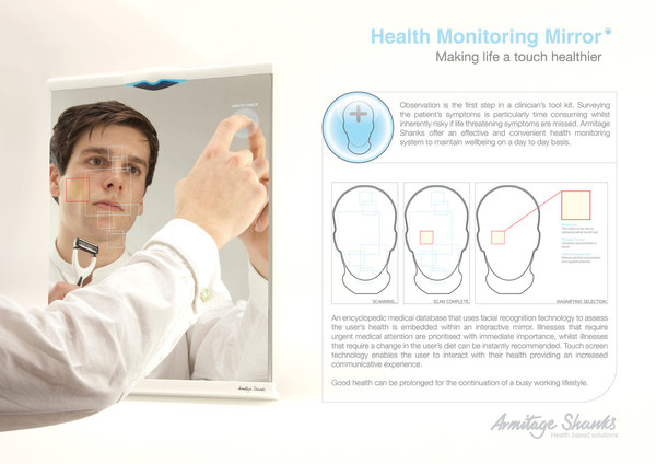 Health monitoring mirror