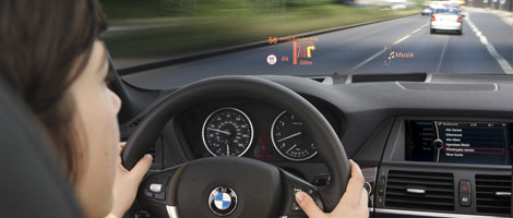 Dispositif tête-haute de BMW
